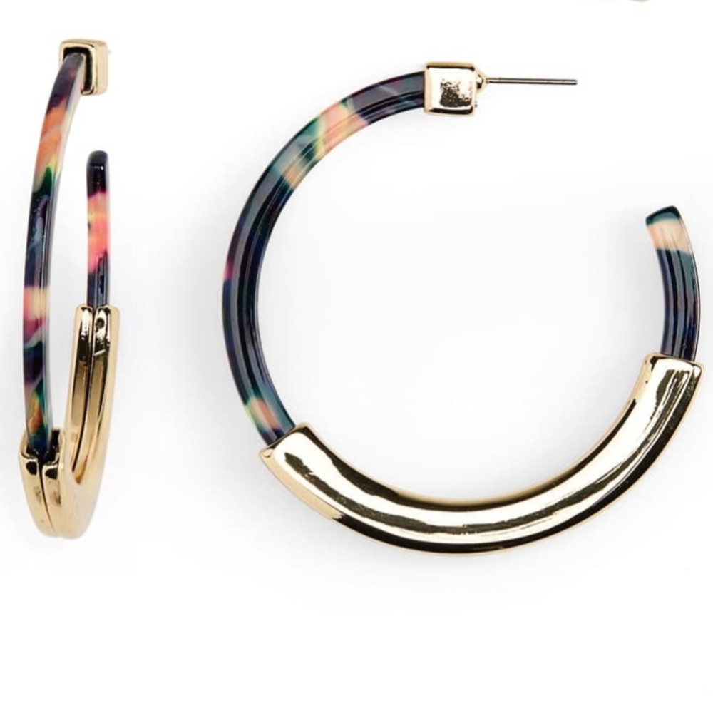 NWT Bauble bar tassiana hoop earrings